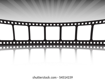 Vector cinema banner illustration