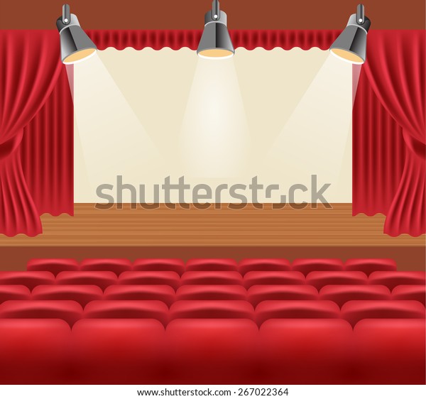 Vector Cinema Hall Illustration Stock Vector (Royalty Free) 267022364