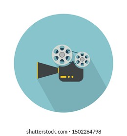 vector cinematography Camera illustration isolated. cinema icon