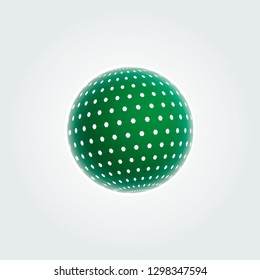 Vector circle 3d connect design