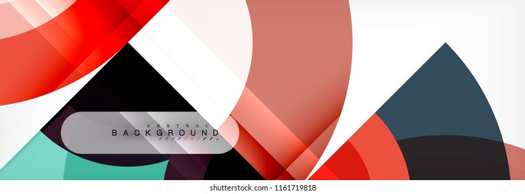 Fondo abstracto del círculo vectorial, diseño geométrico