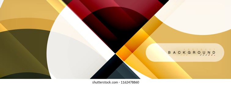 Vector circle abstract background, geometric design