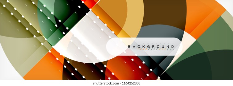 Fondo abstracto del círculo vectorial, diseño geométrico