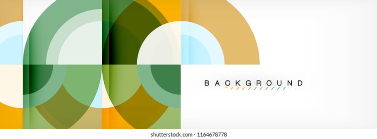 Fondo abstracto del círculo vectorial, diseño geométrico