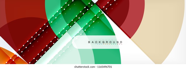 Fondo abstracto del círculo vectorial, diseño geométrico