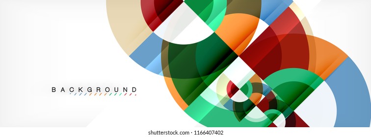 Fondo abstracto del círculo vectorial, diseño geométrico