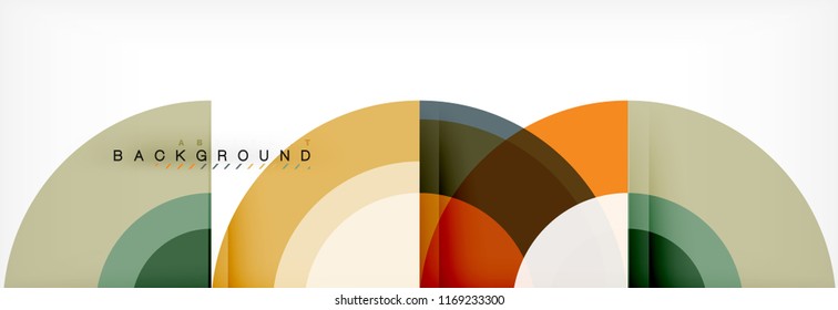 Fondo abstracto del círculo vectorial, diseño geométrico