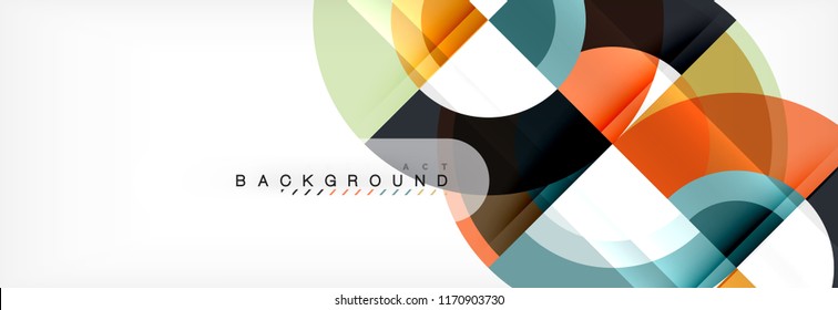 Fondo abstracto del círculo vectorial, diseño geométrico