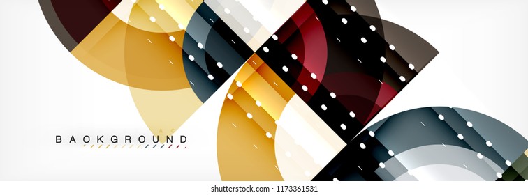 Fondo abstracto del círculo vectorial, diseño geométrico