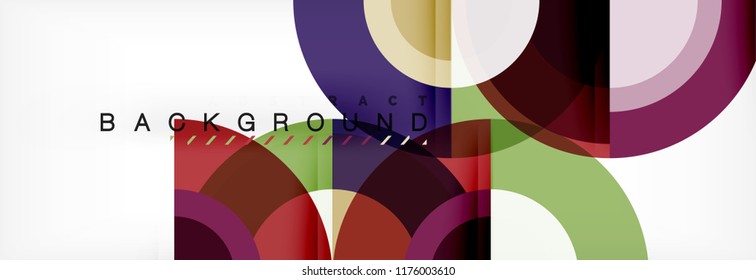 Fondo abstracto del círculo vectorial, diseño geométrico