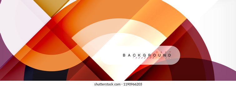 Vector circle abstract background, geometric design