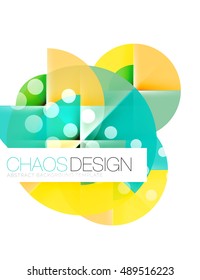 Vector circle abstract background template