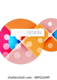 Vector circle abstract background template