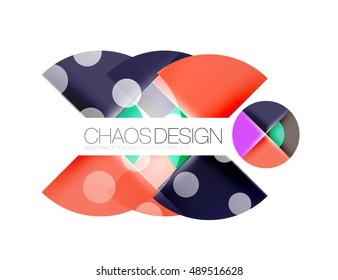 Vector circle abstract background template