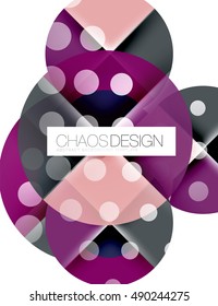 Vector circle abstract background template