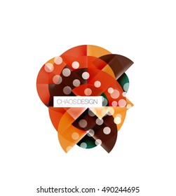 Vector circle abstract background template