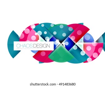 Vector circle abstract background template