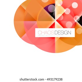 Vector circle abstract background template