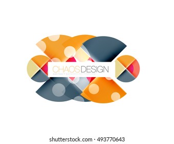 Vector circle abstract background template