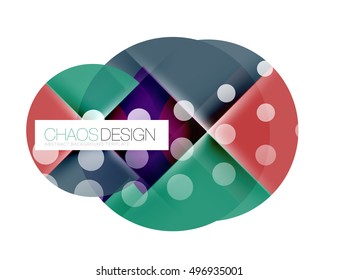 Vector circle abstract background template