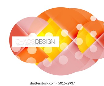 Vector circle abstract background template
