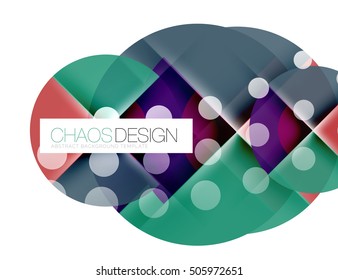 Vector circle abstract background template