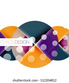 Vector circle abstract background template