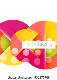 Vector circle abstract background template