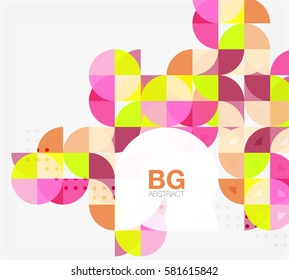 Vector circle abstract background. Vector template background for workflow layout, diagram, number options or web design