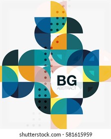 Vector circle abstract background. Vector template background for workflow layout, diagram, number options or web design