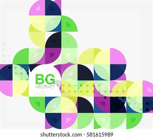 Vector circle abstract background. Vector template background for workflow layout, diagram, number options or web design