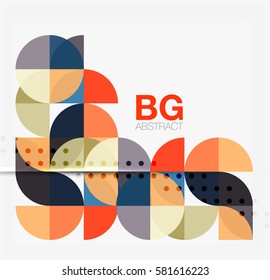 Vector circle abstract background. Vector template background for workflow layout, diagram, number options or web design