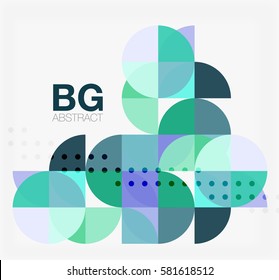 Vector circle abstract background. Vector template background for workflow layout, diagram, number options or web design