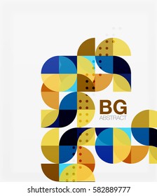 Vector circle abstract background. Vector template background for workflow layout, diagram, number options or web design