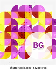 Vector circle abstract background. Vector template background for workflow layout, diagram, number options or web design