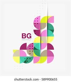 Vector circle abstract background. Vector template background for workflow layout, diagram, number options or web design