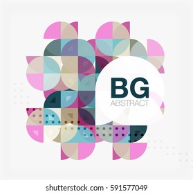 Vector circle abstract background. Vector template background for workflow layout, diagram, number options or web design