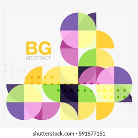 Vector circle abstract background. Vector template background for workflow layout, diagram, number options or web design