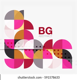 Vector circle abstract background. Vector template background for workflow layout, diagram, number options or web design