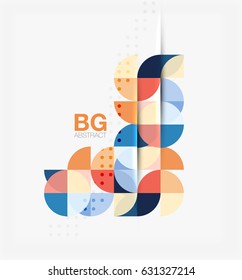 Vector circle abstract background. Vector template background for workflow layout, diagram, number options or web design