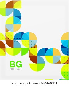 Vector circle abstract background. Vector template background for workflow layout, diagram, number options or web design