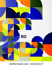 Vector circle abstract background. Vector template background for workflow layout, diagram, number options or web design