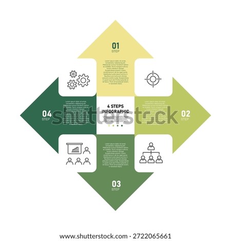 Vector circle arrow infographic, cycle diagram, graph, presentation chart. Business concept with 4 options, parts, steps, processes. vector editable
