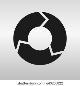 Vector circle arrows infographic.