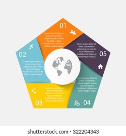 Vector circle arrows for infographic.Can be used for info graphics, graphic or website layout vector, numbered banners, diagram, horizontal cutout lines, web design.