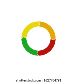 Vector circle arrows infographic, cycle diagram, graph, presentation chart. Business concept with 4 options, parts, steps, processes.