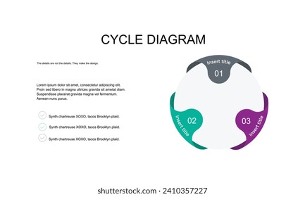 Vector circle arrows infographic, cycle diagram, graph, presentation chart. Business concept with 3 options, parts, steps, processes.