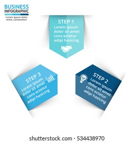 Vector circle arrows infographic, cycle diagram, direction to the center graph, presentation chart. Business concept with 3 options, parts, steps, processes. Abstract triangle.