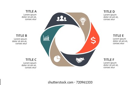 Vector Circle Arrows Infographic Cycle Diagram Stock Vector (Royalty ...