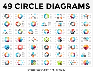 Vector Circle Arrows Infographic, Cycle Diagram, Graph, Presentation Chart. Business Concept With 3, 4, 5, 6, 7, 8 Options, Parts, Steps, Processes.